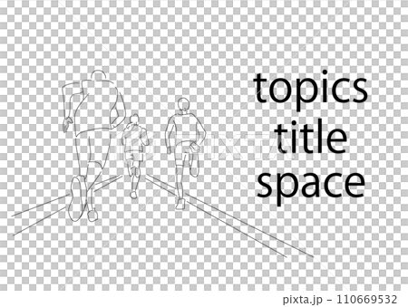 nuance_illustration_running 人馬拉松、跑步、慢跑 110669532