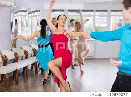 Adult woman dancing 110670077