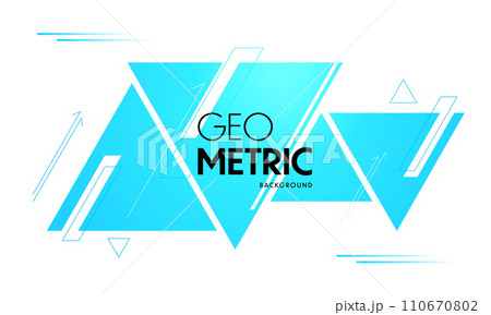 矢印をあしらった幾何学背景 ベクター素材 矢印をあしらった幾何学背景 ベクター素材 110670802