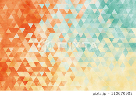水彩テクスチャのグラデーション幾何学背景 110670905