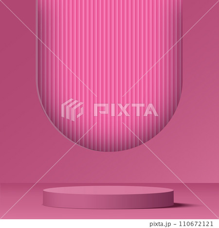 3d valentine podium scene for product display or placement. Vector 3d valentine podium scene for product display or placement. Vector 110672121