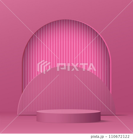 3d valentine podium scene for product display or placement. Vector 3d valentine podium scene for product display or placement. Vector 110672122