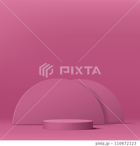 3d valentine podium scene for product display or placement. Vector 3d valentine podium scene for product display or placement. Vector 110672123