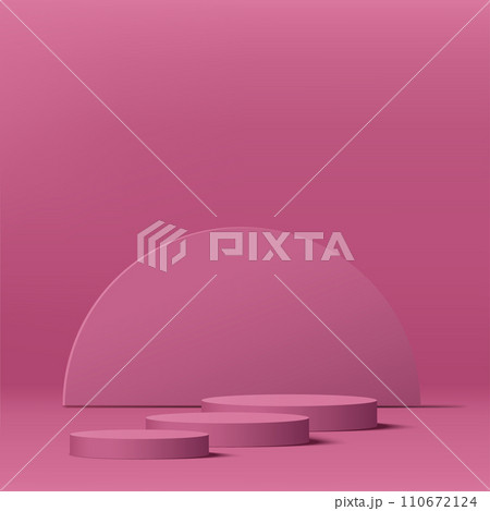 3d valentine podium scene for product display or placement. Vector 3d valentine podium scene for product display or placement. Vector 110672124