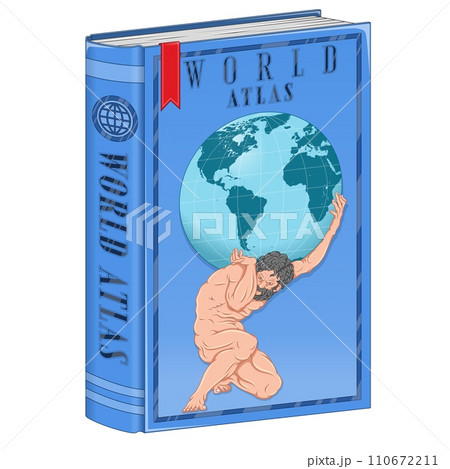 Atlas college book with world maps Atlas college book with world maps 110672211