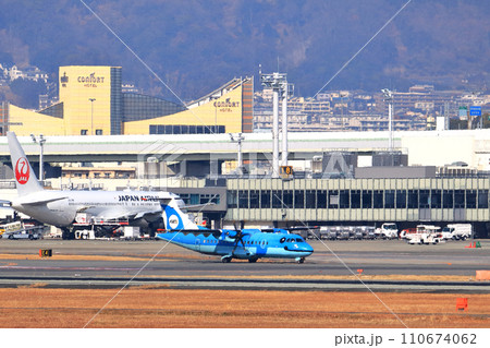 大阪国際空港　AMX　天草エアライン　離陸態勢 110674062