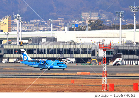 大阪国際空港　AMX　天草エアライン　離陸態勢 110674063