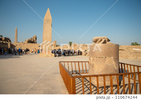 エジプトのルクソールにあるカルナック神殿とても美しい風景 エジプトのルクソールにあるカルナック神殿とても美しい風景 110674244