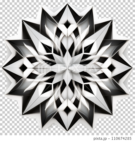 Mandala geometric pattern illustration icon 110674285