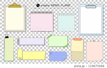 簡單的備忘錄紙框圖 簡單的備忘錄紙框圖 110675088