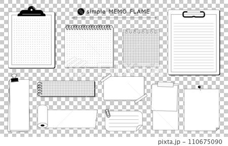 簡單的備忘錄紙框圖 簡單的備忘錄紙框圖 110675090