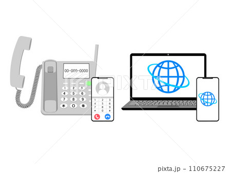 電話とインターネット 電話とインターネット 110675227