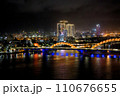 ダナン ドラゴンブリッジと街の夜景  Dragon bridge Vietnam Danang 110676655