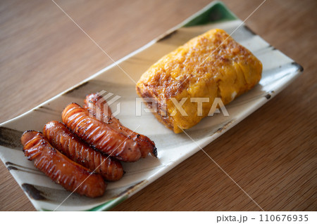 ソーセージと玉子焼き ソーセージと玉子焼き 110676935
