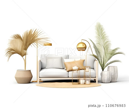 interior design concept home modern architecture furniture object idea generative Ai. 110676983