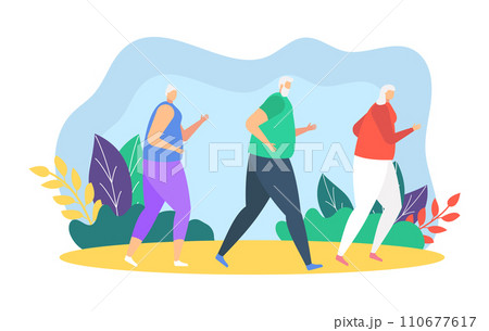 People runners jogging vector illustration. Cartoon flat father, mother and daughter child characters take part in marathon. Family outdoor summer sport activity, happy parenthood isolated on white People runners jogging vector illustration. Cartoon flat father, mother and daughter child characters take part in marathon. Family outdoor summer sport activity, happy parenthood isolated on white 110677617
