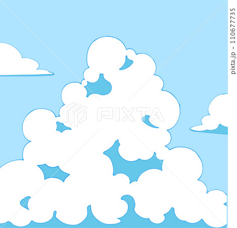 背景素材_青空と入道雲 背景素材_青空と入道雲 110677735