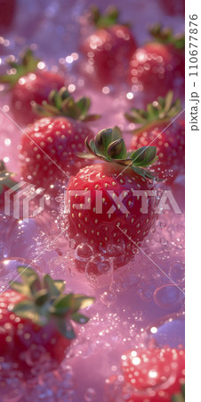 水飴とイチゴ(AI生成画像) 水飴とイチゴ(AI生成画像) 110677876