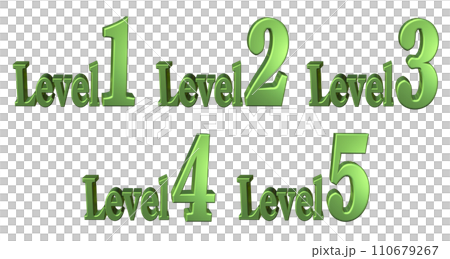 3DCG角色[Level1/Level2/Level3/Level4/Level5]綠色，綠色 110679267