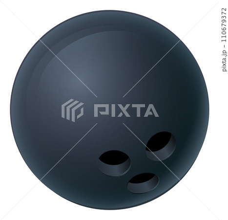 Bowling Ball Cartoon Sports Icon Illustration 110679372