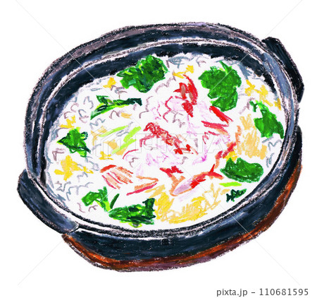 カニ雑炊 110681595