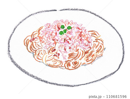 かつおぶしスパゲティ 110681596