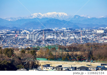 尾張旭市、スカイワードあさひから眺める能郷白山 110682334
