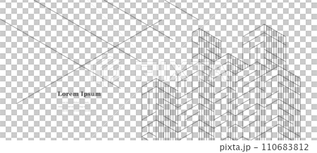 幾何抽象建築科技商業背景 110683812