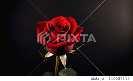 赤い薔薇の背景　AI生成画像 110684112