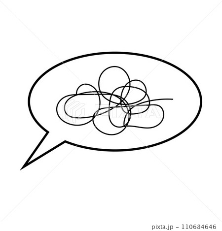 Bubble speech, inability to formulate thought, profanity in chat message 110684646