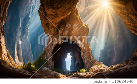 ファンタジー世界の風景 AI生成画像 ファンタジー世界の風景 AI生成画像 110684940