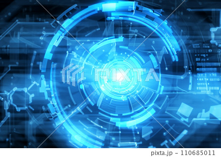テクノロジー　ネットワーク サイバーのイメージ 110685011