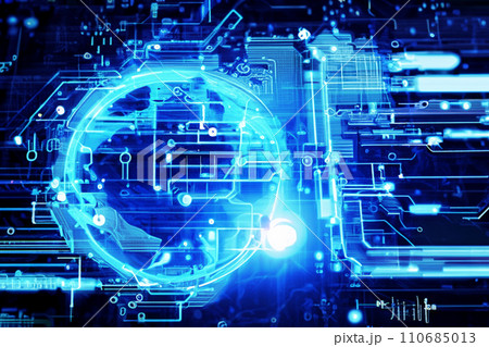 テクノロジー　ネットワーク サイバーのイメージ 110685013