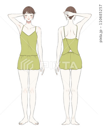 女性の全身イラスト 美容 女性の全身イラスト 美容 110685257