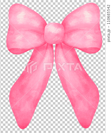 Hot Pink Coquette ribbon bow watercolor Hot Pink Coquette ribbon bow watercolor 110685542
