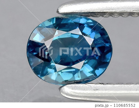 natural blue sapphire gem on the background natural blue sapphire gem on the background 110685552