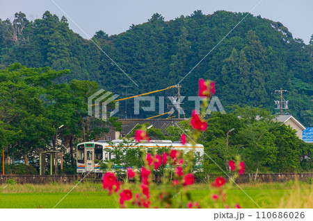 静岡県掛川市細谷 天竜浜名湖鉄道と沿線の風景 静岡県掛川市細谷 天竜浜名湖鉄道と沿線の風景 110686026