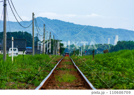 静岡県掛川市細谷 天竜浜名湖鉄道と沿線の風景 静岡県掛川市細谷 天竜浜名湖鉄道と沿線の風景 110686709