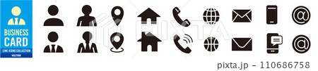 Business card, Contact information, Smartphone Business card, Contact information, Smartphone 110686758