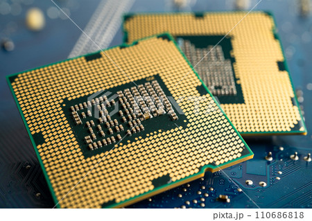 Central Processing Unit, CPU chip processor of computer mainboard, electronic technology. Central Processing Unit, CPU chip processor of computer mainboard, electronic technology. 110686818