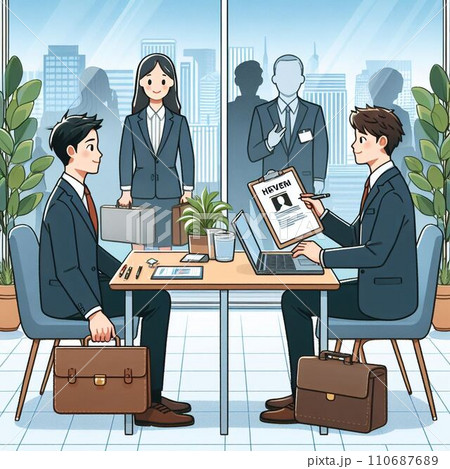 ビジネス就活シーン 110687689