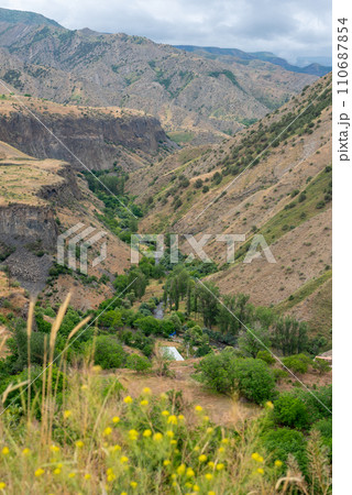 Gorge in the mountains of Armenia, spring landscape 110687854