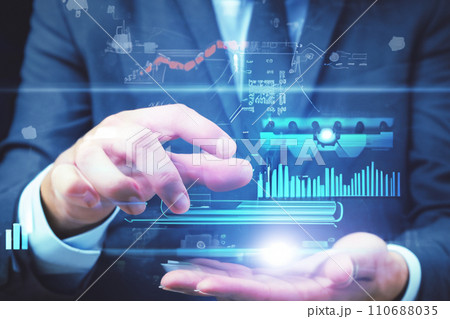 ビジネス、テクノロジーのイメージCG 110688035
