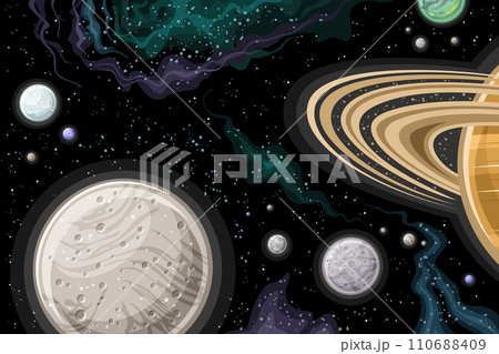 Vector Fantasy Space Chart 110688409