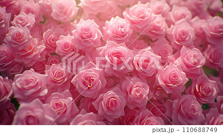 Beautiful of full bunch of roses background. 110688749