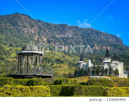 French garden and castle in Khao Yai, Nakhon Ratchasima, Thailand 110689466