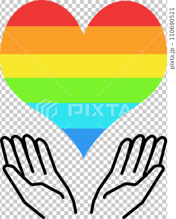 Rainbow Heart 110690521