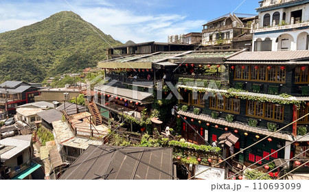 九份と自然の風景・台湾旅行の風景 九份と自然の風景・台湾旅行の風景 110693099