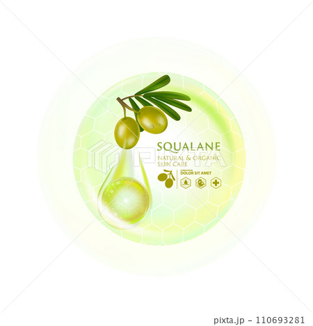 concept of squalane Serum Skin Care Cosmetic poster, banner design concept of squalane Serum Skin Care Cosmetic poster, banner design 110693281