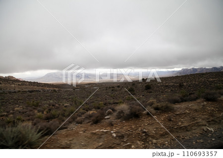 View of landscape red rock canyon national park at nevada,USA. 110693357